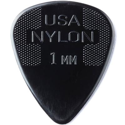 Dunlop Nylon Standard 1.00mm plectrum zwart Dunlop Nylon Standard 1.00mm plectrum zwart