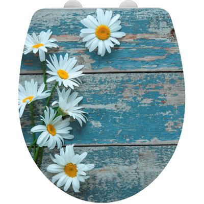 Wenko Wc-bril Bloemen 39 X 45 Cm Acryl Wit