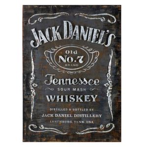 Jack Daniel&apos;s Label Metalen Wand Decoratie