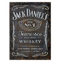 Jack Daniel&apos;s Label Metalen Wand Decoratie - thumbnail