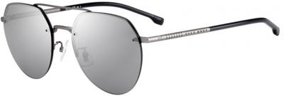 Hugo Boss zonnebril heren piloot cat. 2 zilver/grijs (1142 F/S)