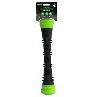 Dog Comets Meteor Ballenwerper voor Honden L - 32 cm - Werpstok hond - Rubberen Hondenspeelgoed - Stuiterend - Groen/Zwart