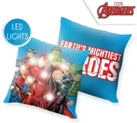 Avengers sierkussen met LED verlichting 40X40 cm - thumbnail