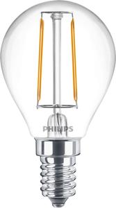 Philips Lighting 77755500 LED-lamp Energielabel E (A - G) E14 Kogel 2 W = 25 W Warmwit (Ø x l) 4.5 cm x 8 cm 1 stuk(s)