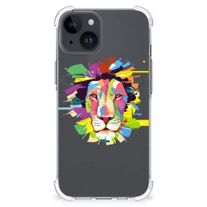 iPhone 15 Stevig Bumper Hoesje Lion Color