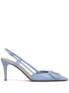 Valentino Garavani escarpins VLogo Signature 80 mm à bride arrière - Bleu