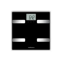 medisana BS A41 connect, digitale lichaamsanalyse weegschaal tot 180kg, personenweegschaal voor het meten van lichaamsvet, lichaamswater, spiermassa en botgewicht, lichaamsvet weegschaal met lichaamsanalyse app.