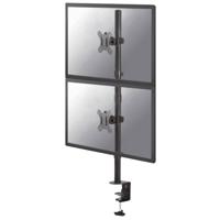 Neomounts FPMA-D550DVBLACK 2-voudig Monitor-tafelbeugel 25,4 cm (10) - 81,3 cm (32) Zwenkbaar, Roteerbaar, Kantelbaar Zwart - thumbnail