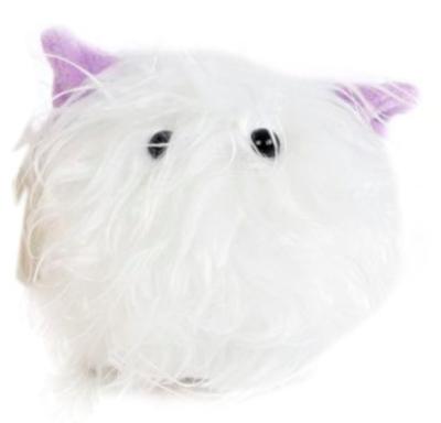 Toys Amsterdam knuffel Glamour Ball junior 10 cm pluche wit