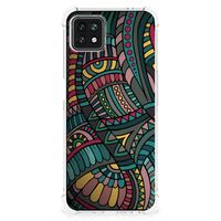 OPPO A53 5G | A73 5G Doorzichtige Silicone Hoesje Aztec - thumbnail