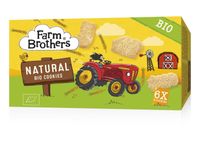 Farm Brothers Kids cookies naturel 6x uitdeelzakje bio (102 gr)