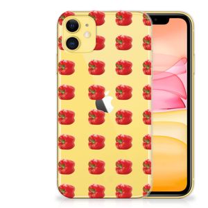 Apple iPhone 11 Siliconen Case Paprika Red