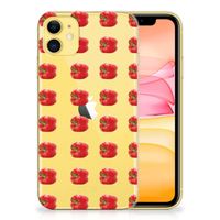 Apple iPhone 11 Siliconen Case Paprika Red - thumbnail