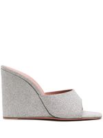 Amina Muaddi mules Lupita 95 mm - Argent - thumbnail