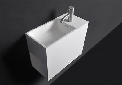 SSI Design Rhode Island fontein Solid Surface 45x22x38cm SSI Design Rhode Island fontein Solid Surface 45x22x38cm