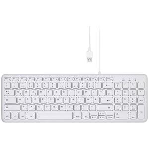 Perixx PERIBOARD-213 DE W Toetsenbord USB QWERTZ, Duits Wit