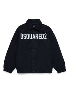 DSQUARED2 KIDS surchemise à logo imprimé - Noir