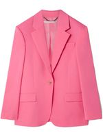 Stella McCartney blazer en laine à simple boutonnage - Rose