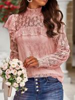 Plain Lace Casual Shirt