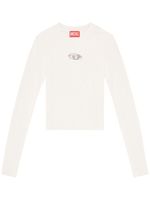 Diesel M-Valary logo-plaque jumper - Blanc