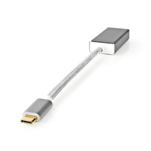 USB-Adapter | USB 3.2 Gen 1 | USB-C© Male | DisplayPort Male | 5 Gbps | 0.20 m | Rond | Verguld |