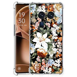 Case voor OPPO Find X6 Pro Dark Flowers