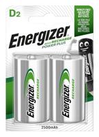 Energizer Nimh D 1.2 V Power Plus 2500 mAh oplaadbare batterij (2 stuks)