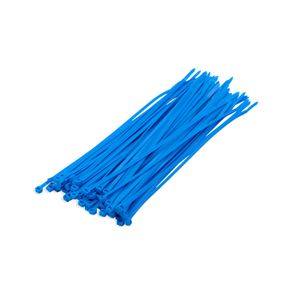 100x stuks kabelbinder / bundelbanden / tiewraps nylon blauw 20 x 0,36 cm