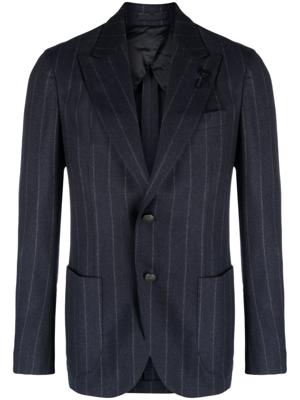 Lardini Gestreepte blazer - Blauw