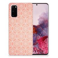 Samsung Galaxy S20 TPU bumper Pattern Orange - thumbnail