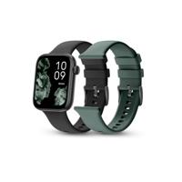 SPC Smartee Duo 2 Smartwatch met verwisselbare armband, 1,78 inch AMOLED-display, 7 dagen grote batterij, +100 sport, IP68, bluetooth-oproep, Android en iOS, zwart/groen
