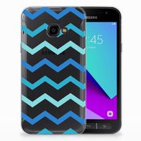 Samsung Galaxy Xcover 4 | Xcover 4s TPU bumper Zigzag Blauw - thumbnail