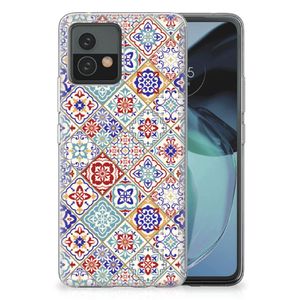 Motorola Moto G72 TPU Siliconen Hoesje Tiles Color