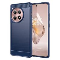 OnePlus 12R/Ace 3 Geborsteld TPU Hoesje - Koolstofvezel - Blauw - thumbnail