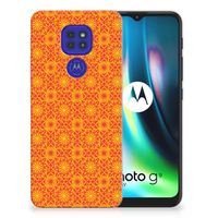 Motorola Moto G9 Play | E7 Plus TPU bumper Batik Oranje - thumbnail