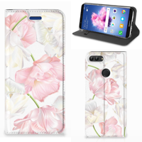 Huawei P Smart Smart Cover Lovely Flowers