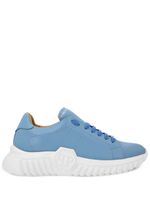 Philipp Plein baskets en cuir Runner Hexagon - Bleu