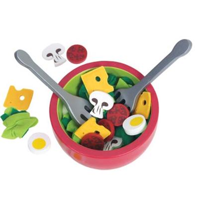 Houten Saladeset in Kom