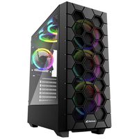 Sharkoon RGB HEX Desktop PC-behuizing Zwart