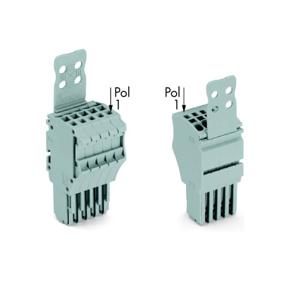 WAGO 2020-102/132-000 Connector, female Grijs 100 stuk(s)