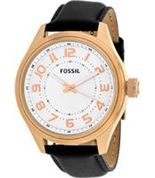 Horlogeband Fossil BQ2245 Leder Zwart 15mm - thumbnail