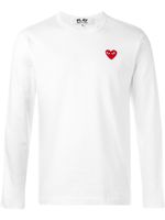 Comme Des Garçons Play t-shirt à patch cœur - Blanc