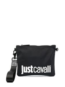 Just Cavalli trousse de toilette zippée à logo embossé - Noir