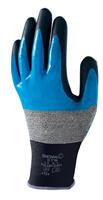 SHOWA Gauge Multifunctionele handschoen met nitril gecoat, bovendien nitrielschuim op de handpalm, Large, blauw, 1