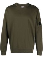 C.P. Company sweat en coton à patch logo - Vert - thumbnail