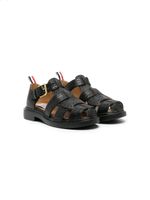 Thom Browne Kids sandales en cuir - Noir