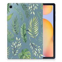 Samsung Galaxy Tab S6 Lite | S6 Lite (2022) Siliconen Hoesje Leaves - thumbnail