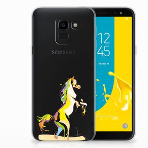 Samsung Galaxy J6 2018 Telefoonhoesje met Naam Horse Color