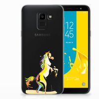 Samsung Galaxy J6 2018 Telefoonhoesje met Naam Horse Color - thumbnail