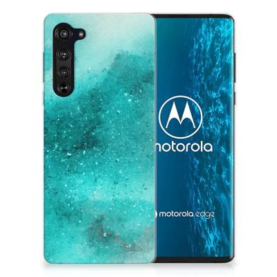 Hoesje maken Motorola Edge Painting Blue